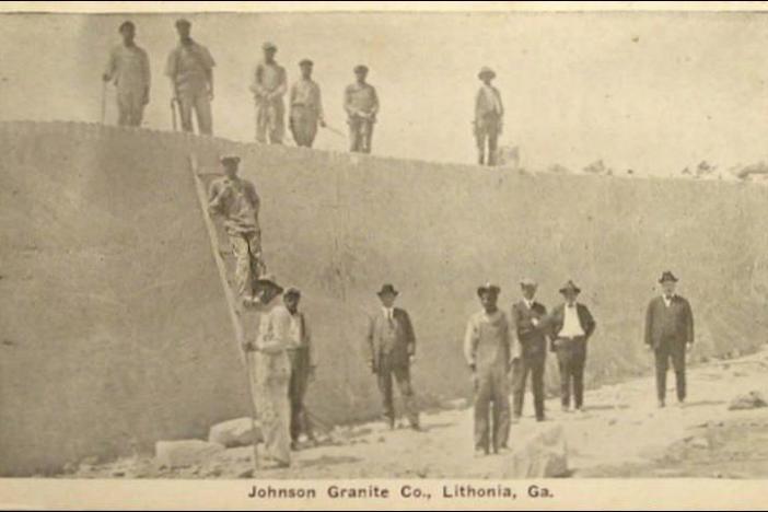 Workers at a granite quarry in Lithonia, Ga.