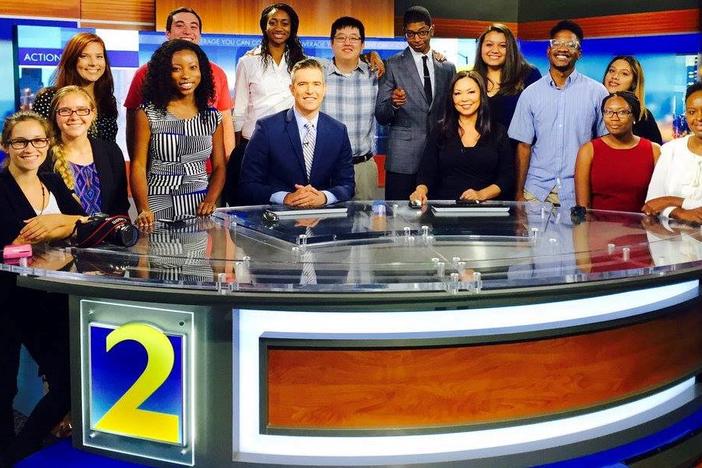 Student journalists with the Georgia News Lab work alongside news outlets in Atlanta, including WSB-TV