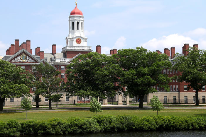 Harvard University, shown here, and the Massachusetts Institute of Technology sued the Trump administration over a rule change that would have barred international college students from taking fully online course loads in the United States. In court on Tuesday, a judge announced that the government would rescind the directive.