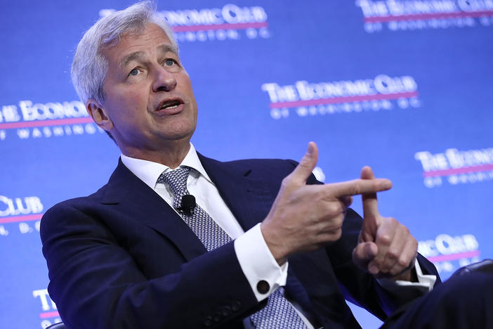 "We still face much uncertainty regarding the future path of the economy," JPMorgan Chase CEO Jamie Dimon said Tuesday in a statement accompanying the giant bank's financial results.