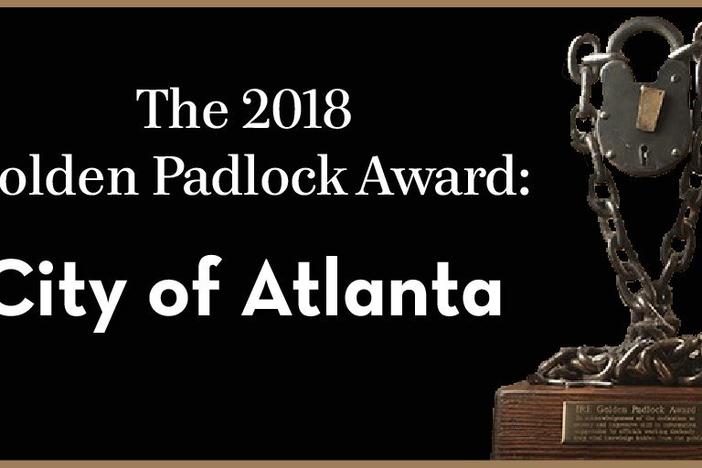 The City of Atlanta and its official are the only repeat nominees for IRE's Golden Padlock Award.