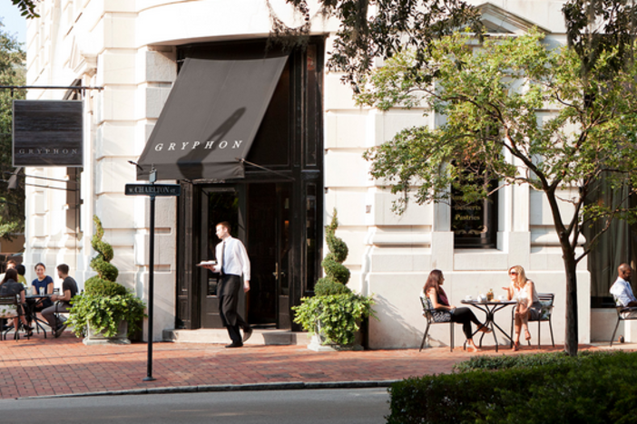 Prosecutors say Davis broke into the Gryphon Tea Room in downtown Savannah on May 8 and set six fires in the dining room.