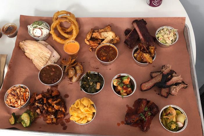 Items from menu at Heirloom Market BBQ in Atlanta