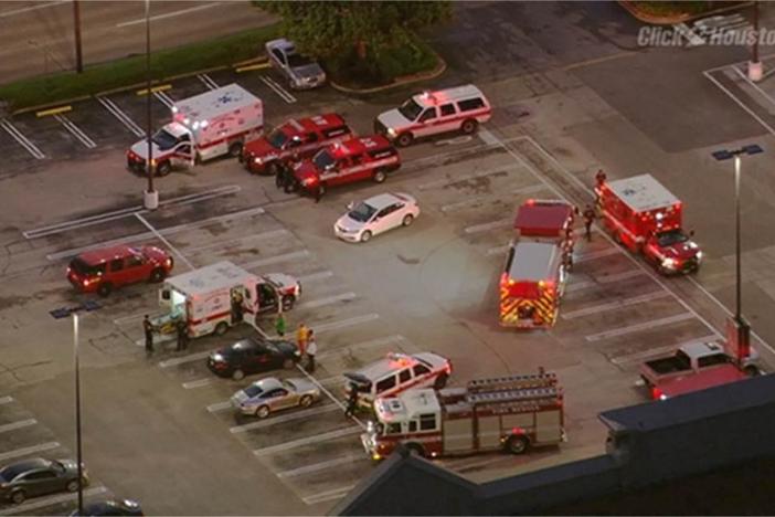 Houston police say at least six people have been shot at a strip mall.
