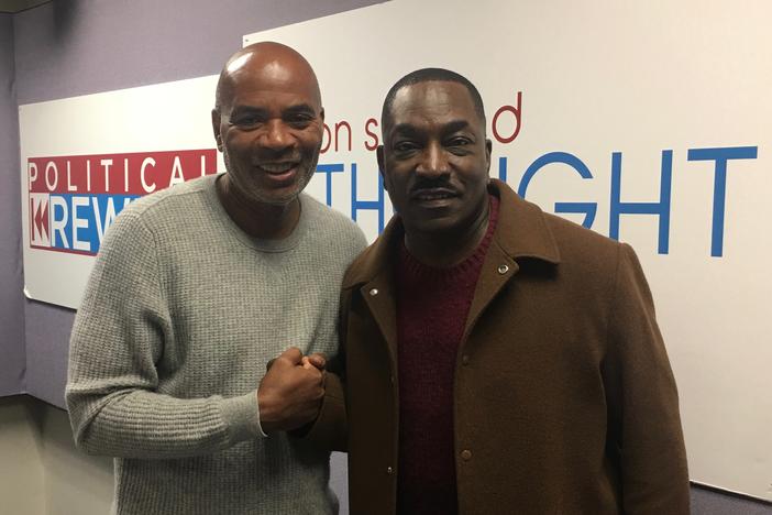 Host Tony Harris, left, with actor Clifton Powell, who portrayed Martin Luther King Jr. in "Selma, Lord, Selma."
