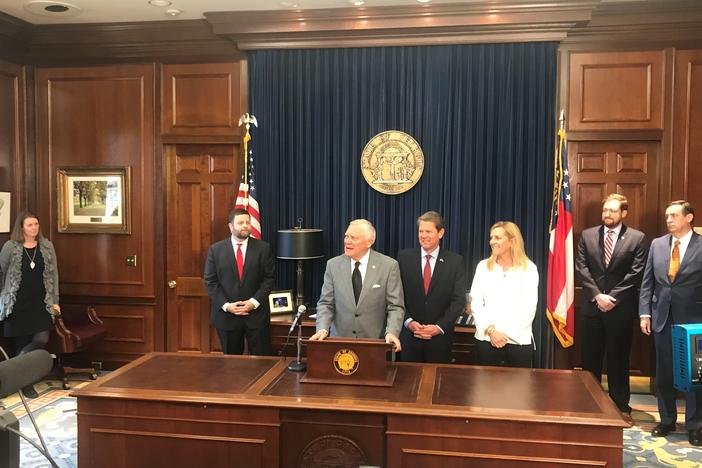 Gov. Deal announces he has accepted Kemp's resignation as Secretary of State. 