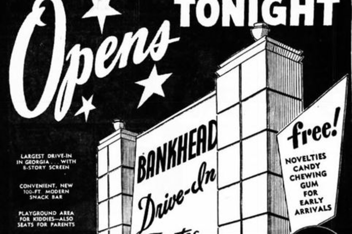 A 1950 Advertisement for the Bankhead drive-in theater.