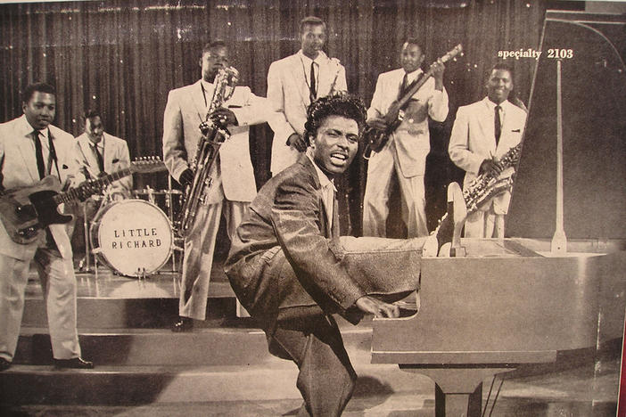 Two Macon music legends: Alan Walden with Little Richard. "He was the one who influenced us the most to go into music," Walden said of the late Little Richard.