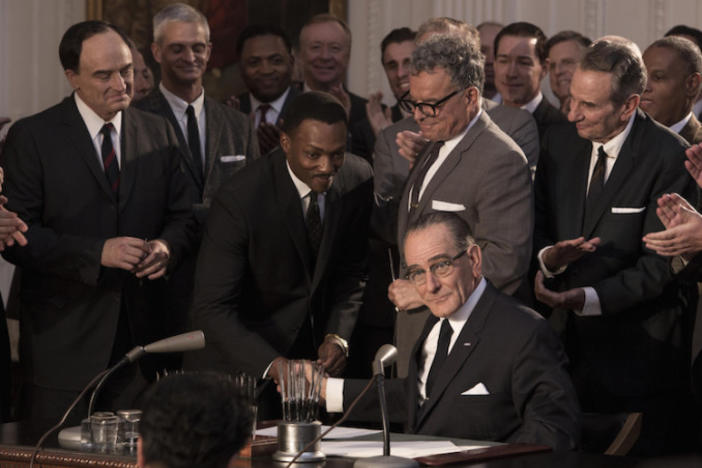 Bradley Whitford, Anthony Mackie plays Martin Luther King, Jr. & Bryan Cranston portrays President Lyndon B. Johnson in HBO's "All the Way."