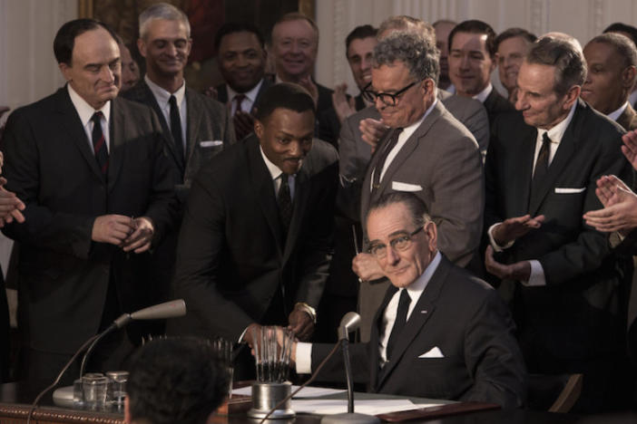 Bradley Whitford, Anthony Mackie plays Martin Luther King, Jr. & Bryan Cranston portrays President Lyndon B. Johnson in HBO's "All the Way."