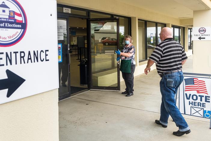 Macon voters head to the polls on the first day of early voting, June 9. Turnout appeared to be light.