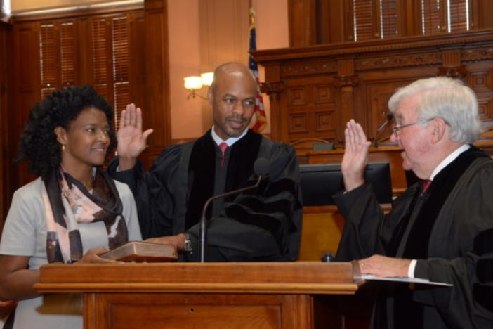 Harold Melton is sworn in as Georgia's new Chief Justice. 