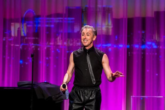 Alan Cumming during a televised performance of his show, "Alan Cumming Sings Sappy Songs."