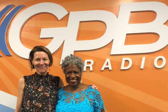 Virginia Prescott (left) and Monica Pearson at the GPB Atlanta studio.