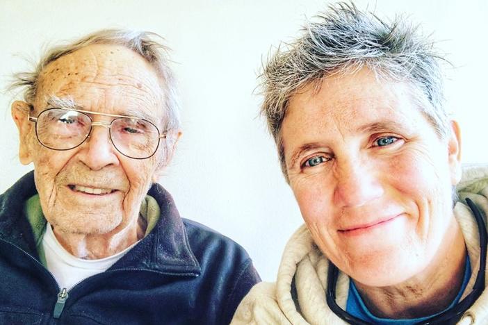 John Rowe (left) and Morgan Rowe, his daughter.