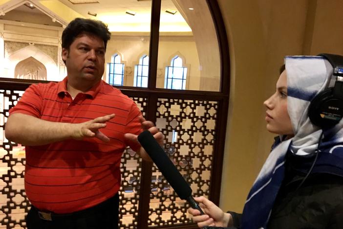 At Al-Farooq Masjid of Atlanta, On Second Thought intern Olivia Reingold talks with Jeff Sadiq, a board member at  Al-Farooq Masjid in Atlanta.