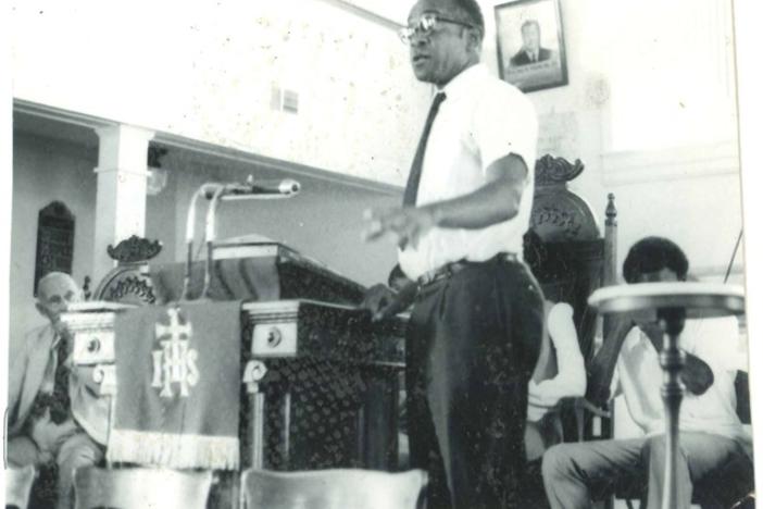 W. W. Law speaking at a church meeting, circa 1960s. 