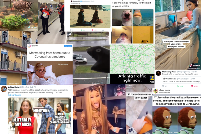 The online community is connecting in what may be an unprecedented way with the collision of two viral phenomena: coronavirus and meme culture. 