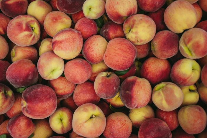 Fresh peaches in Crawford County, Georgia