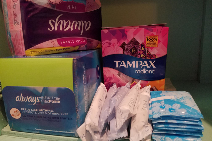 Products like tampons and menstrual pads carry a sales tax in Georgia. Women's groups are trying to change that.