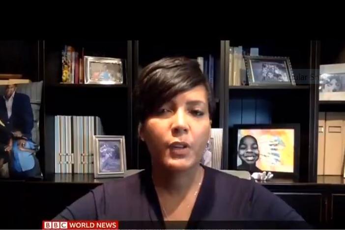 Altanta Mayor Keisha Lance Bottoms appears on BBC World News April 9, 2020