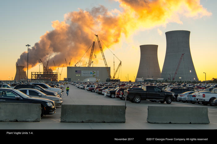 Nuclear reactors 1-4 at Plant Vogtle in Georgia.