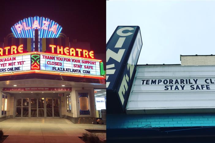 Independent cinemas, like Plaza Theatre in Atlanta and CinÃ© in Athens, are offering special programming and online streaming while closed for quarantine.