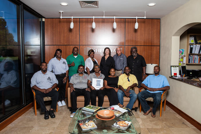 Graduates of the first RISE class at Sheridan Construction in Macon