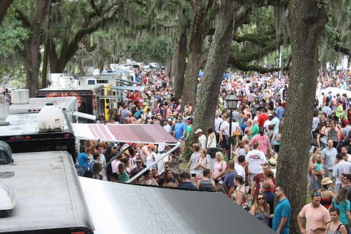 Chow down at the latest Savannah Food Truck Festival on Sunday in Daffin Park.
