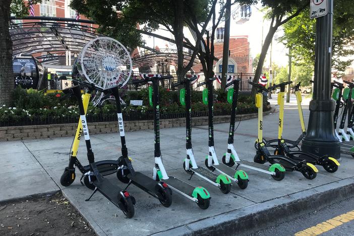 Atlanta Mayor Keisha Lance Bottoms put a nighttime ban on scooters in the city. 