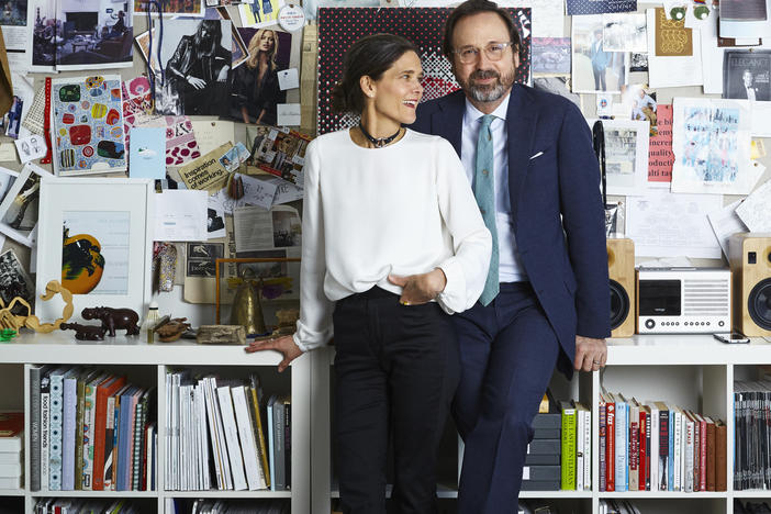 Ann and Sid Masbhurn in their Atlanta office