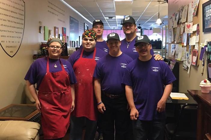 Adults with disabilities staff Special Kneads and Treats bakery in Lawrenceville, Georgia.