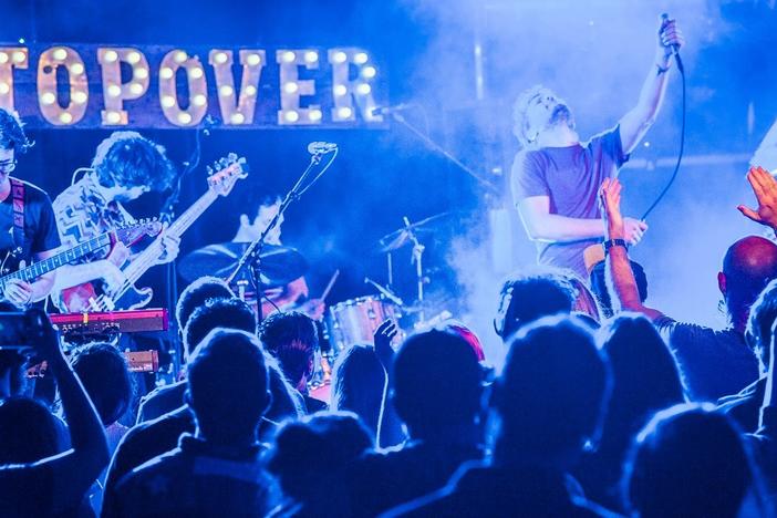 The band Ra Ra Riot at the opening night event of the 2016 Stopover Music Festival.