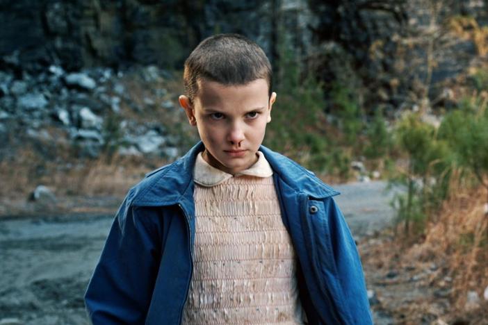 'Stranger Things' star Millie Bobby Brown during the first season of the show. The second season of the popular Netflix show is currently under production in Atlanta.