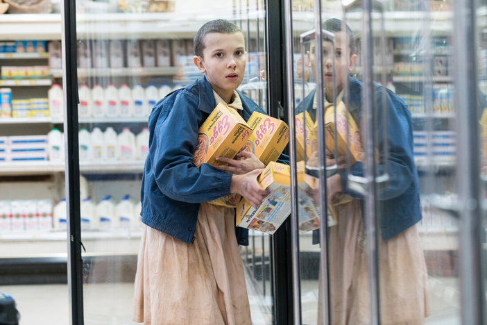 Millie Bobby Brown, who plays Eleven on "Stranger Things," is one of countless actors whom Curtis Bonds Baker has photographed on sets in Georgia. 
