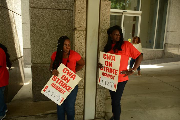 Thousands of AT&T workers across Georgia enter day five of their strike. 
