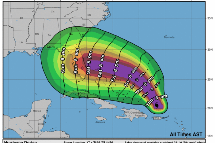 Tropical Storm Dorian is expected to intensify in the coming days, though forecasters say it's too early to say exactly where it will go.