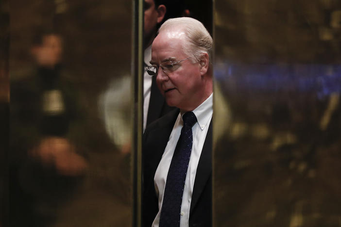 Health and Human Services Secretary-designate Rep. Tom Price, R-Ga., arrives on Capitol Hill in Washington, Tuesday, Jan. 3, 2017, as the House of Representatives as the 115th Congress convened. 