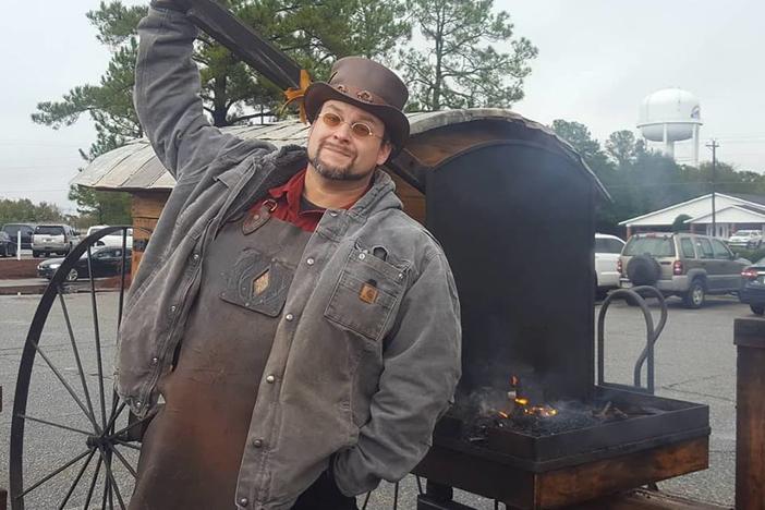 Trenton Tye runs one of the few professional blacksmith shops in Georgia. 