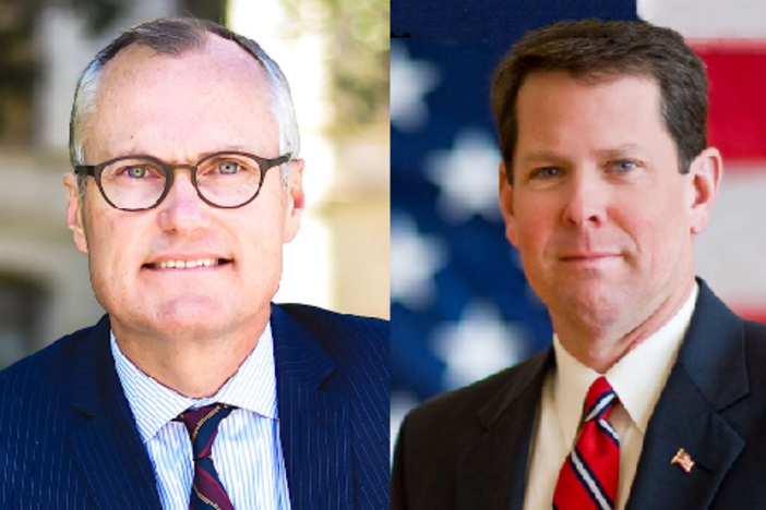 Casey Casey, left. Brian Kemp, right. 