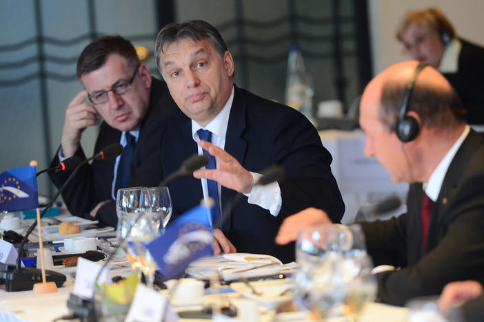 Hungarian Prime Minister, Viktor OrbÃ¡n at the European People's Party 