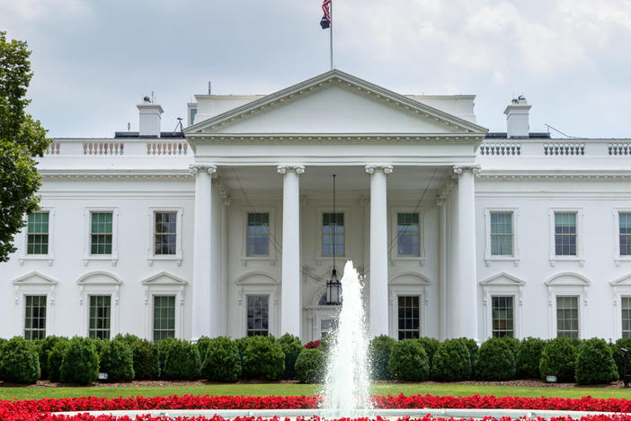 President Donald Trump announced a deal to temporarily reopen the government, in the Rose Garden of the White House.