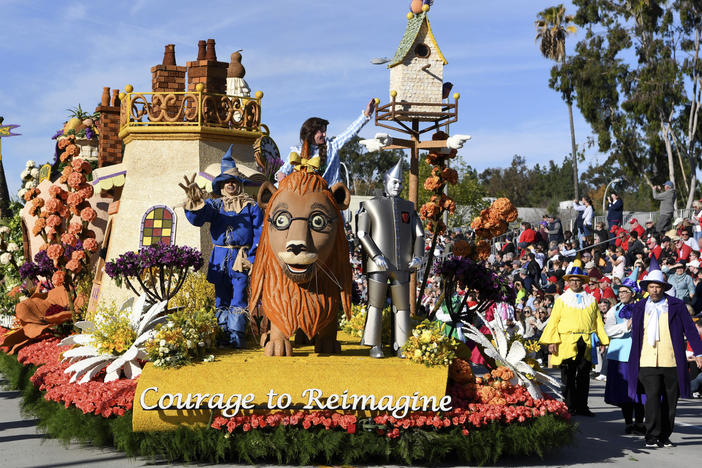 The Kaiser Permanente float was one of many participating in the 131st Rose Parade in Pasadena, Calif., in January. Organizers have canceled the 2021 event, citing health and safety risks associated with the coronavirus pandemic.