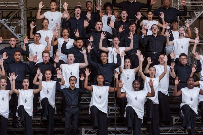 The Young People's Chorus of New York City, performing back in better times.