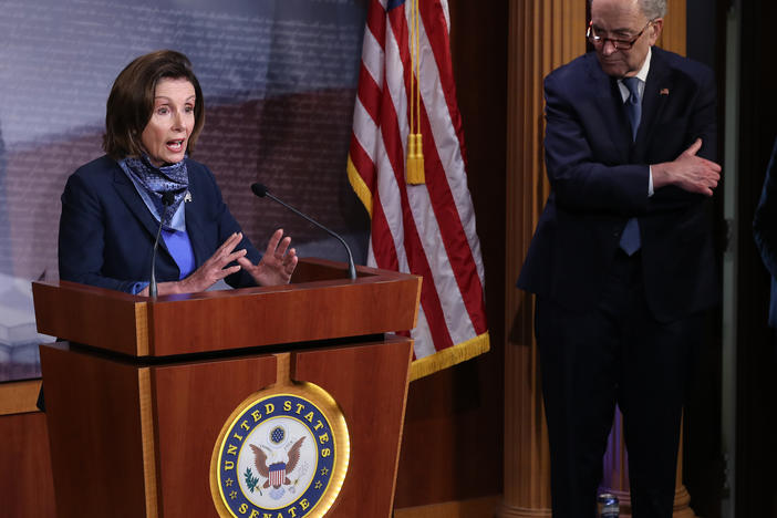 House Speaker Nancy Pelosi and Senate minority leader Chuck Schumer have sent FBI Director Chris Wray a letter asking for a briefing about alleged foreign interference efforts in this year's election.