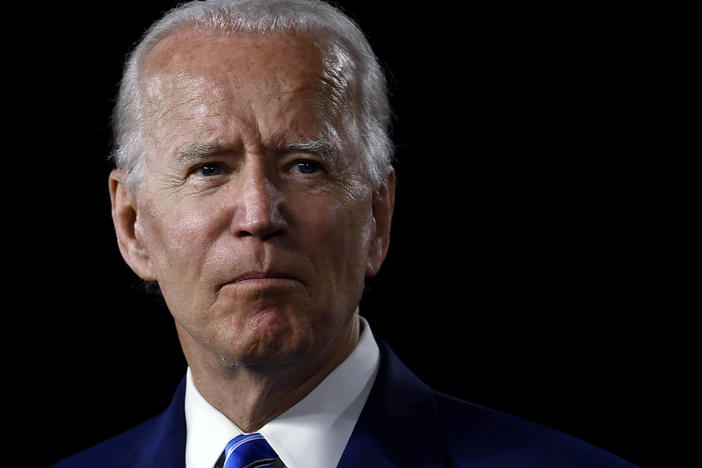Presumptive Democratic presidential nominee Joe Biden is seen on July 14.