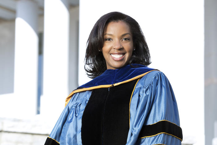 Erika James was named as Wharton School of Business at the University of Pennsylvania's 15th dean in February and officially started the job earlier this month. She is the first woman and person of color in the position.