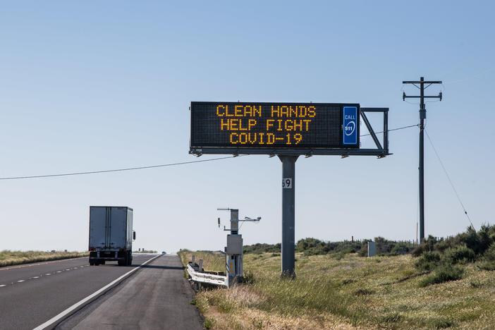 Kern County, shown here in April, is one of eight counties in California's Central Valley that will receive federal funding and resources to help relieve inundated hospitals and mitigate the spread of COVID-19.