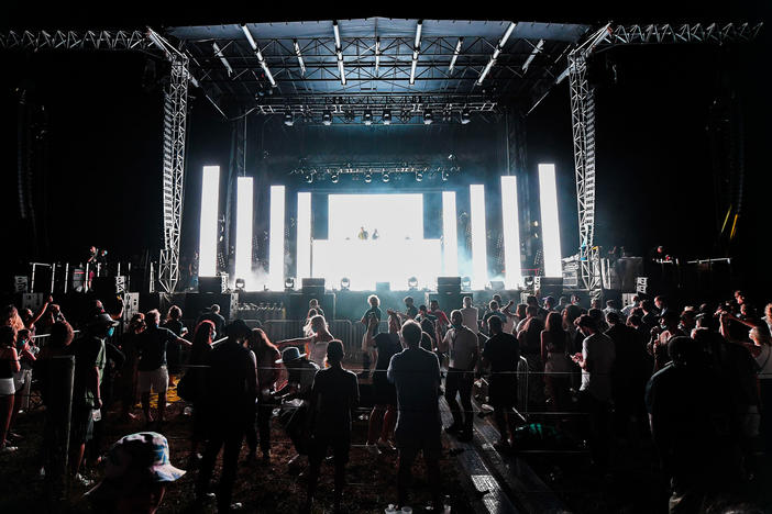 Authorities in New York are investigating after video emerged showing an sizable audience dancing close together at charity concert on Saturday in Southampton, N.Y..
