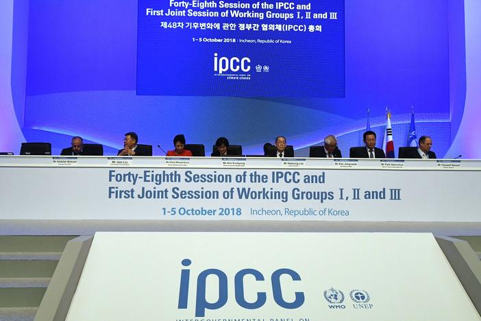 The United Nations Intergovernmental Panel on Climate Change met in Incheon, South Korea, in October 2018. The pandemic has forced scientists around the world to write the latest U.N. climate report without meeting in person.